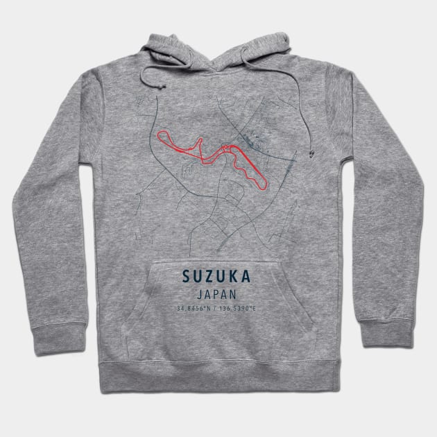 suzuka simple map Hoodie by boy cartograph